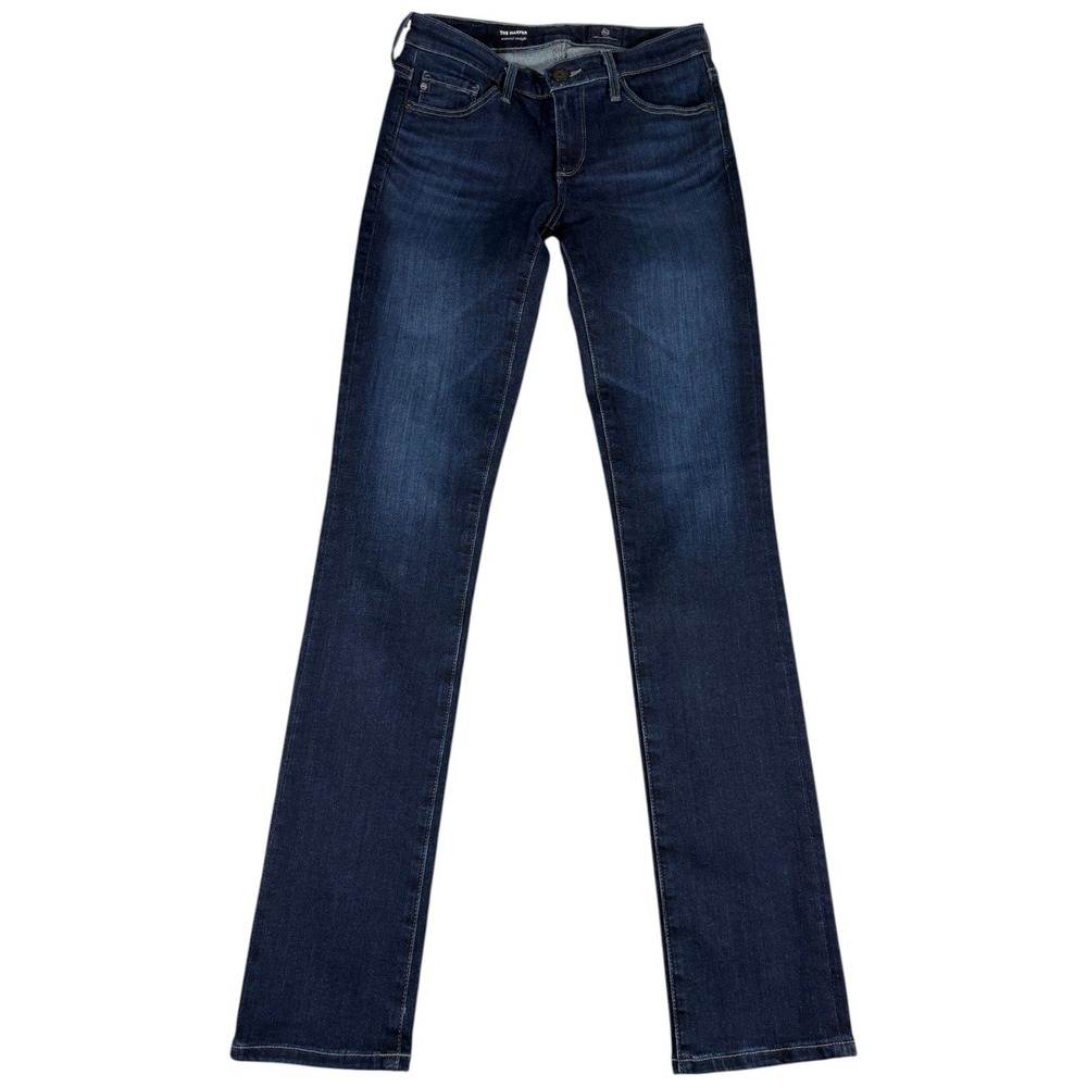 AG Adriano Goldschmied Jeans Womens 24R Dark Blue Straight Premium Midrise